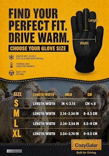 Why Do Touchscreen Gloves Stop Working? 8 Fixes to Try CozyGalar winter glove size chart for choosing a close, comfortable fingertip fit